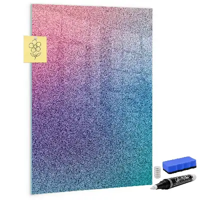 Beschreibbare Magnettafel mit abstraktem Farbverlauf-Design