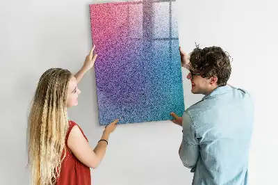 Beschreibbare Magnettafel mit abstraktem Farbverlauf-Design
