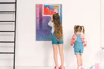 Beschreibbare Magnettafel mit abstraktem Farbverlauf-Design