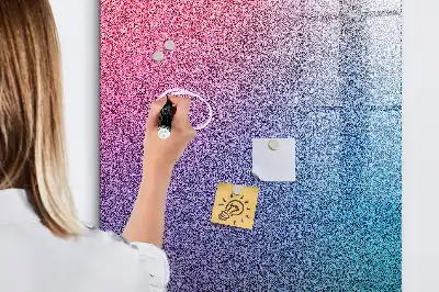 Beschreibbare Magnettafel mit abstraktem Farbverlauf-Design
