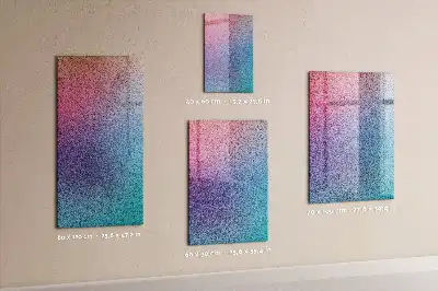 Beschreibbare Magnettafel mit abstraktem Farbverlauf-Design