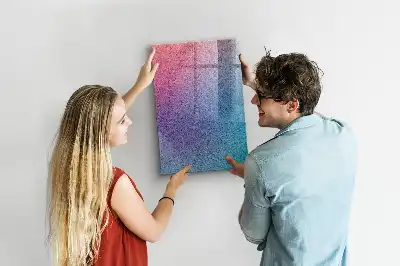 Beschreibbare Magnettafel mit abstraktem Farbverlauf-Design