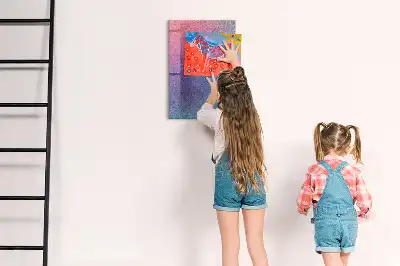 Beschreibbare Magnettafel mit abstraktem Farbverlauf-Design