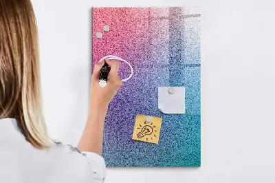 Beschreibbare Magnettafel mit abstraktem Farbverlauf-Design