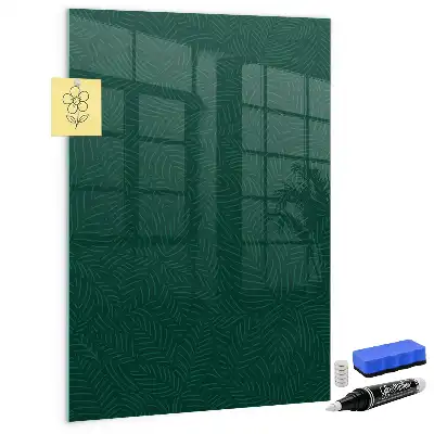 Magnettafel zum Beschreiben mit Motiv aus linearen Blättern