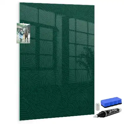 Magnettafel zum Beschreiben mit Motiv aus linearen Blättern