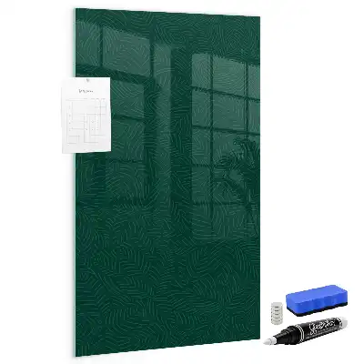 Magnettafel zum Beschreiben mit Motiv aus linearen Blättern