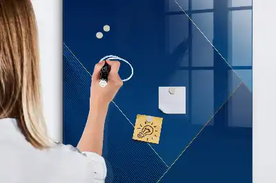 Beschreibbare Magnettafel mit dekorativem Muster