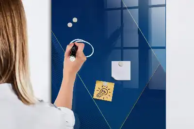 Beschreibbare Magnettafel mit dekorativem Muster