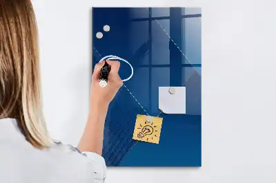 Beschreibbare Magnettafel mit dekorativem Muster