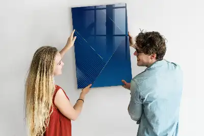 Beschreibbare Magnettafel mit dekorativem Muster