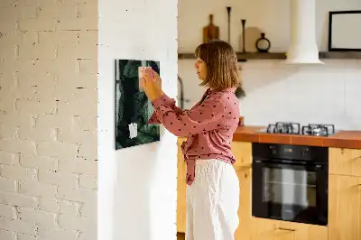 Magnettafel zum Schreiben mit Motiv Dschungel aus Pflanzenblättern
