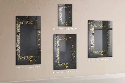 Beschreibbare Magnettafel im Design goldene Konfetti