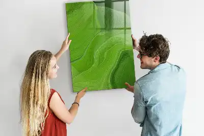 Magnettafel zum Beschreiben mit Wellen-Abstraktion
