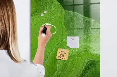 Magnettafel zum Beschreiben mit Wellen-Abstraktion