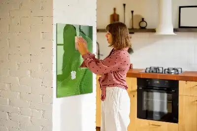 Magnettafel zum Beschreiben mit Wellen-Abstraktion