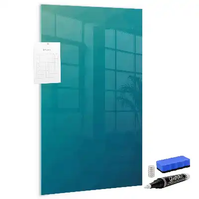 Beschreibbare Magnettafel mit geometrischer Abstraktion