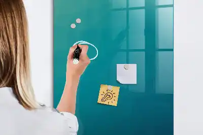 Beschreibbare Magnettafel mit geometrischer Abstraktion