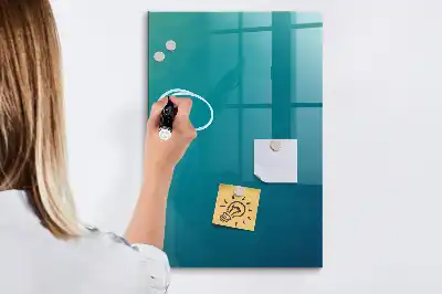Beschreibbare Magnettafel mit geometrischer Abstraktion