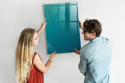 Beschreibbare Magnettafel mit geometrischer Abstraktion