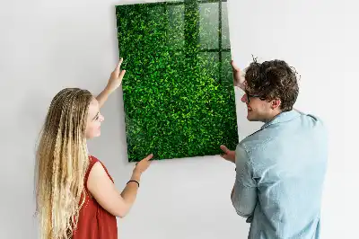 Beschreibbare Magnettafel in Blätterzaunoptik