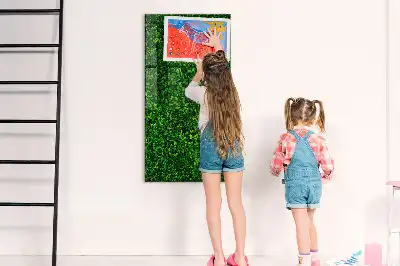 Beschreibbare Magnettafel in Blätterzaunoptik