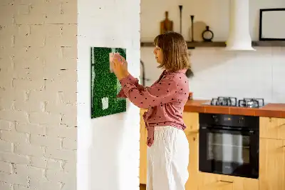 Beschreibbare Magnettafel in Blätterzaunoptik