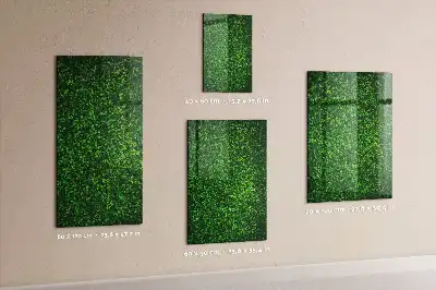 Beschreibbare Magnettafel in Blätterzaunoptik