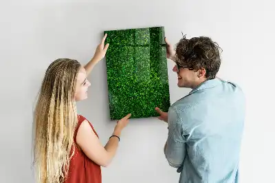 Beschreibbare Magnettafel in Blätterzaunoptik
