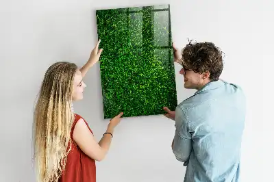 Beschreibbare Magnettafel in Blätterzaunoptik