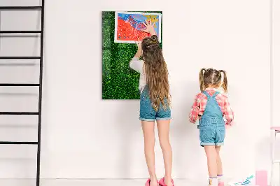 Beschreibbare Magnettafel in Blätterzaunoptik