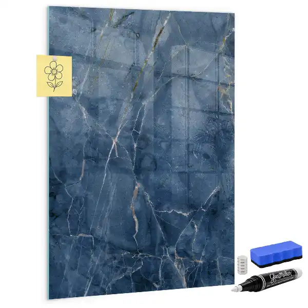 Beschreibbare Magnettafel in Dekor-Marmor-Optik