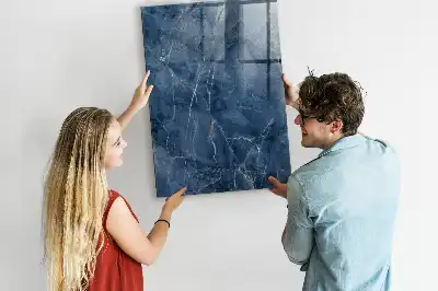 Beschreibbare Magnettafel in Dekor-Marmor-Optik