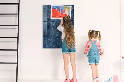 Beschreibbare Magnettafel in Dekor-Marmor-Optik