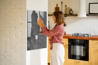Magnettafel zum Schreiben in Felsstruktur-Optik