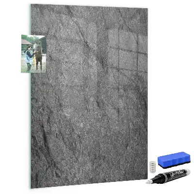 Magnettafel zum Schreiben in Felsstruktur-Optik