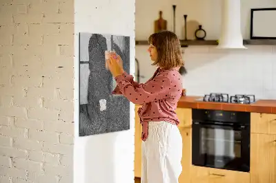 Magnettafel zum Schreiben in Felsstruktur-Optik