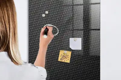 Beschreibbare Magnettafel mit dunklem Muster
