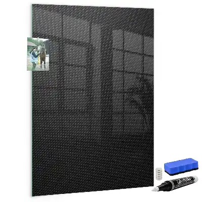 Beschreibbare Magnettafel mit dunklem Muster