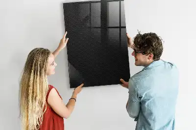 Beschreibbare Magnettafel mit dunklem Muster