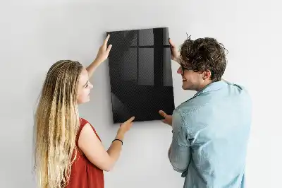 Beschreibbare Magnettafel mit dunklem Muster