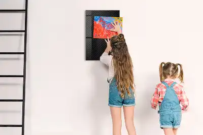 Beschreibbare Magnettafel mit dunklem Muster