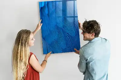Magnettafel mit Vogelfedern-Motiv zum Beschreiben