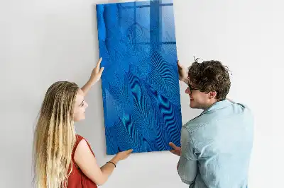 Magnettafel mit Vogelfedern-Motiv zum Beschreiben