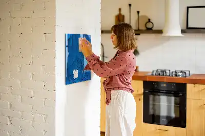 Magnettafel mit Vogelfedern-Motiv zum Beschreiben
