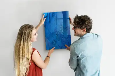 Magnettafel mit Vogelfedern-Motiv zum Beschreiben