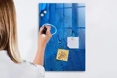 Magnettafel mit Vogelfedern-Motiv zum Beschreiben