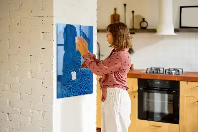 Magnettafel mit Vogelfedern-Motiv zum Beschreiben