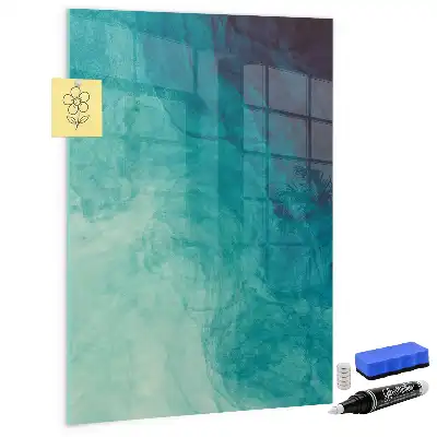 Beschreibbare Magnettafel mit Motiv Meeres-Abstraktion