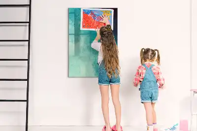 Beschreibbare Magnettafel mit Motiv Meeres-Abstraktion